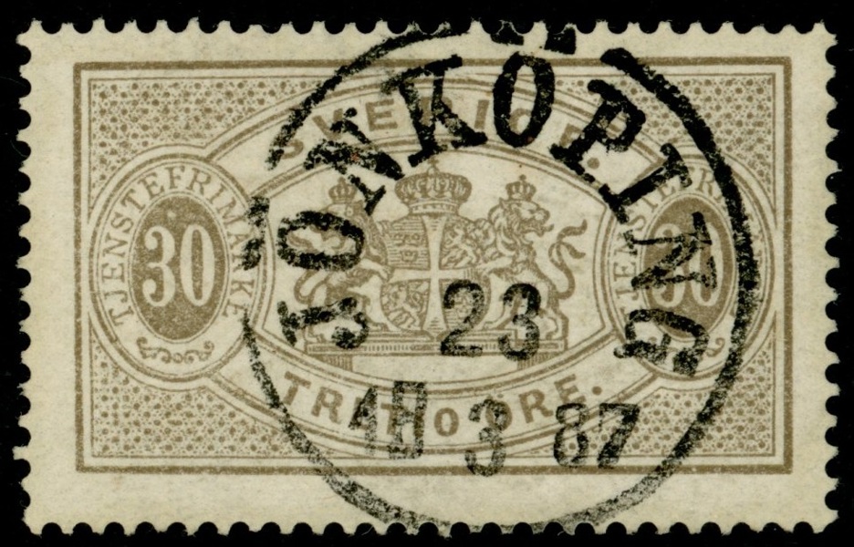 Tj21. JÖNKÖPING 23.3.1887. Praktexemplar!