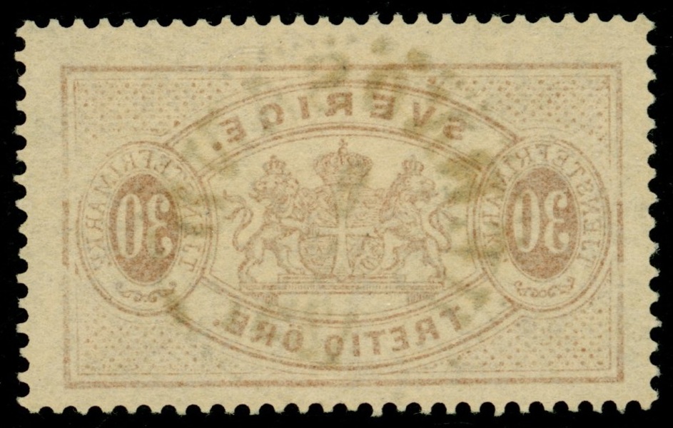 Tj21v4. SPEGELTRYCK, stpl ex. (HERNÖSAND 8.9.1891)
