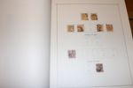 Samling i gammalt specialiserat Wennberg-album med vapentyp öre överkomplett, en del ringtyp i nyanser m.m. Även hyfsat avsnitt bandmärken m.m. men inga par. 