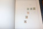 Samling i gammalt specialiserat Wennberg-album med vapentyp öre överkomplett, en del ringtyp i nyanser m.m. Även hyfsat avsnitt bandmärken m.m. men inga par. 