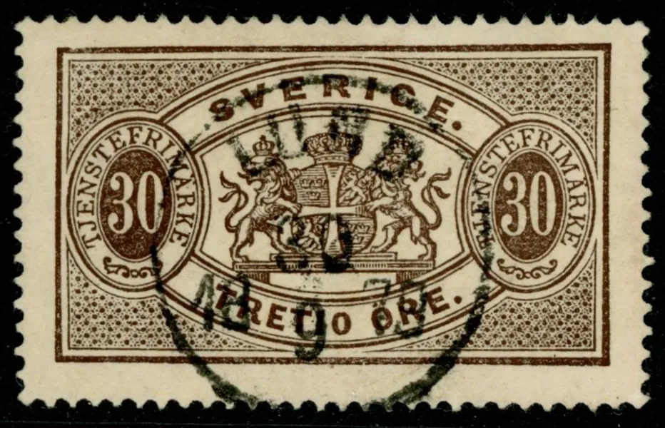 Tj8. LUND 30.9.1875. Praktexemplar!