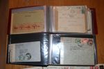 Spännande parti censurbrev i två små album, verkar vara mest 2:a vk. Bra bit över 100 stycken från alla möjliga länder t.ex. Norge, Tyskland, Bermuda, Newfoundland, Pakistan, Spanien, Grekland m.m.