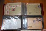 Spännande parti censurbrev i två små album, verkar vara mest 2:a vk. Bra bit över 100 stycken från alla möjliga länder t.ex. Norge, Tyskland, Bermuda, Newfoundland, Pakistan, Spanien, Grekland m.m.