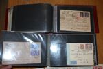 Spännande parti censurbrev i två små album, verkar vara mest 2:a vk. Bra bit över 100 stycken från alla möjliga länder t.ex. Norge, Tyskland, Bermuda, Newfoundland, Pakistan, Spanien, Grekland m.m.