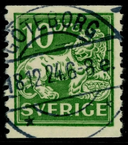 F144Acc. GÖTEBORG 18.12.24. Vackert ex med omvända våglinjer.