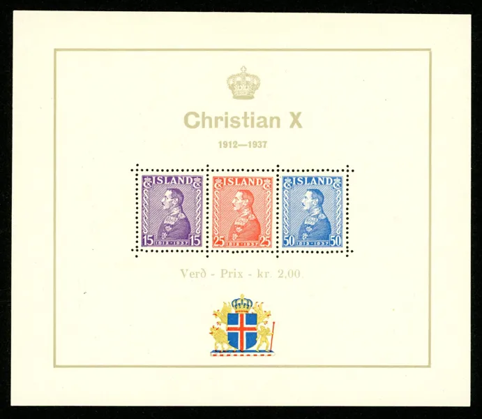 Block 1. Postfriskt ex. F 750 kr