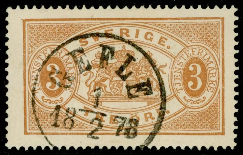 Tj1. GEFLE 1.2.1876. Praktexemplar!