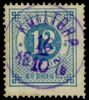 F21. KULLTORP 16.10.1876 i violett. 