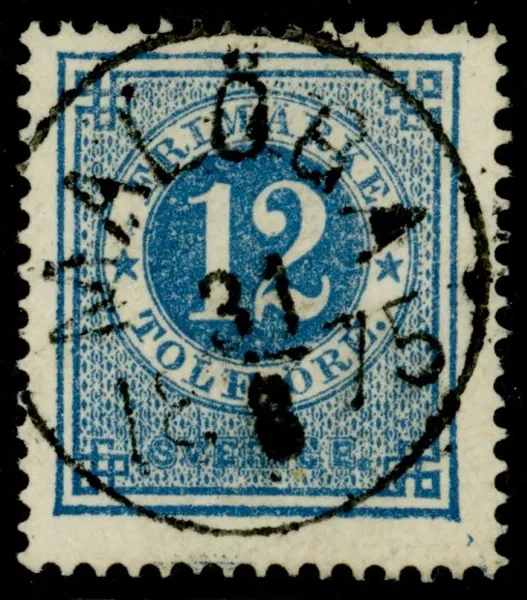 F21. MALÖGA 31.8.1875. Postal 500 kr