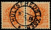 Tj35. HULTSFREDS LÄGER 9.8.15 i lyx på ett par. Ovanlig stpl.