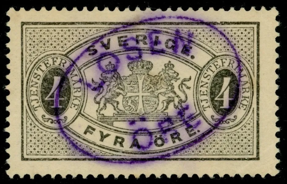 Tj13B. Med oval lyxstämpel "LÖSEN ÖRE"