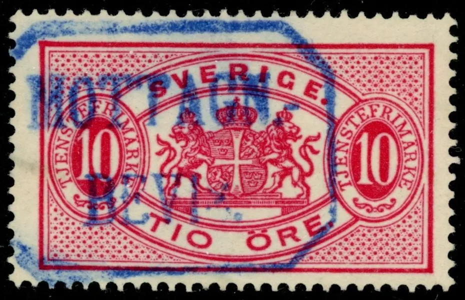 Tj16B. Praktstämplat "MOTTAGN.-BEVIS".