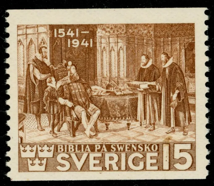 F328Av2. Postfriskt ex med plåtsår i "R"