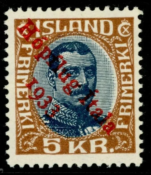 F166. 5 kr "Hopflug Itala". Ostämplat ex med attestkopia Grönlund. F 6000 kr