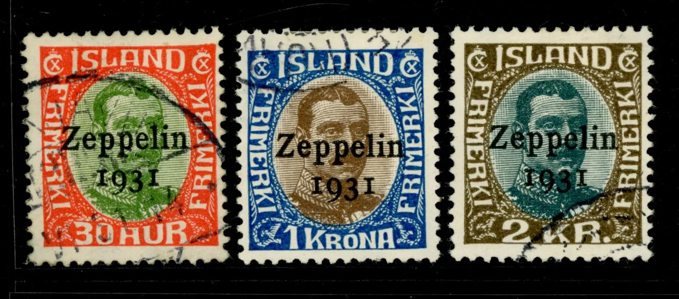F162-64. Stämplad serie Zeppelin. F 3500 kr