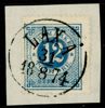 F21. Vackert klipp stämplat LAXÅ 31.8.1874