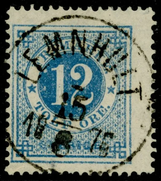 F21. LEMNHULT 15.8.1876. Postal 1200 kr