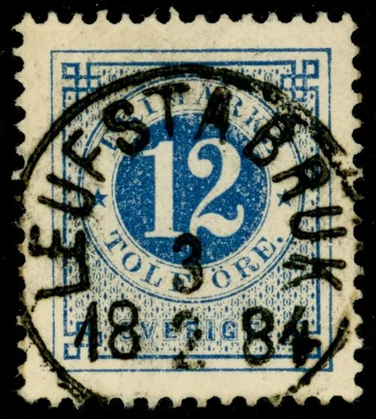 F32. LEUFSTABRUK 3.3.1884. Lyxexemplar!