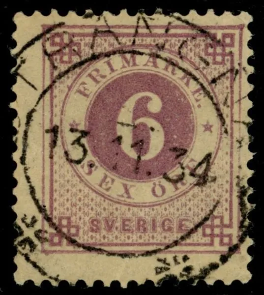 F44. STRÄNGNÄS 13.11.34 - stämplat långt efter avlysningen 1910!