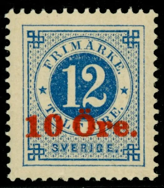 F50v6. Postfriskt prakt-lyxexemplar med privat påtryck. F 3500 kr+