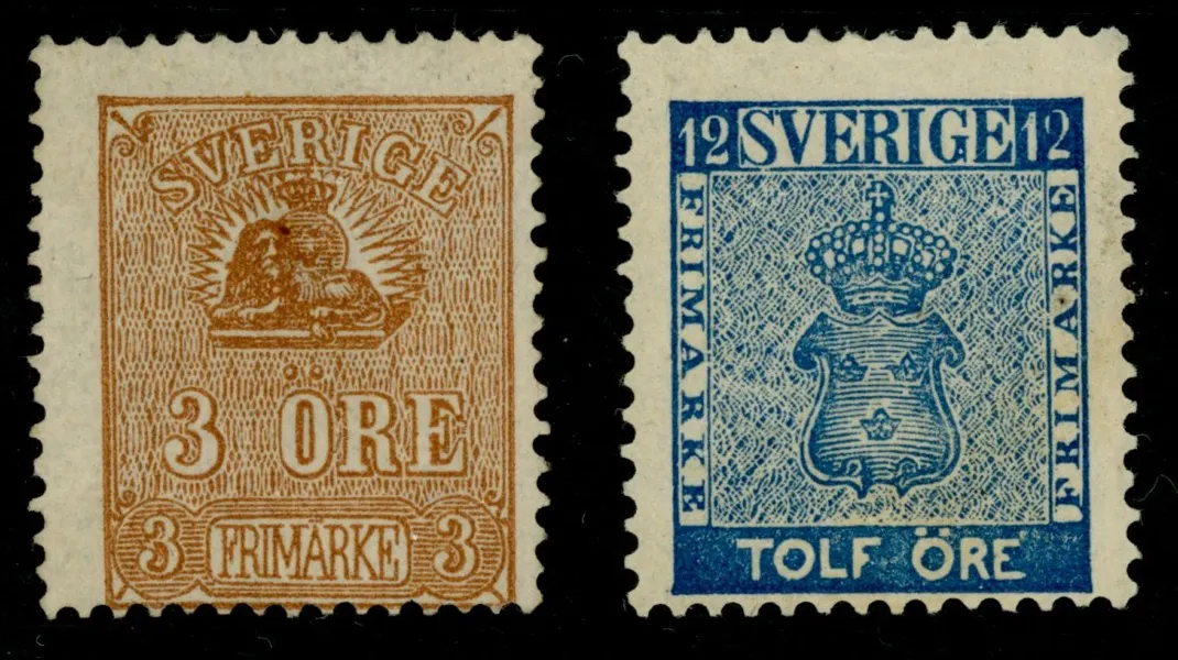 Lot två märken: F14B ostämplat utan gummi och F9N ostämplad.