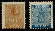 Lot två märken: F14B ostämplat utan gummi och F9N ostämplad.