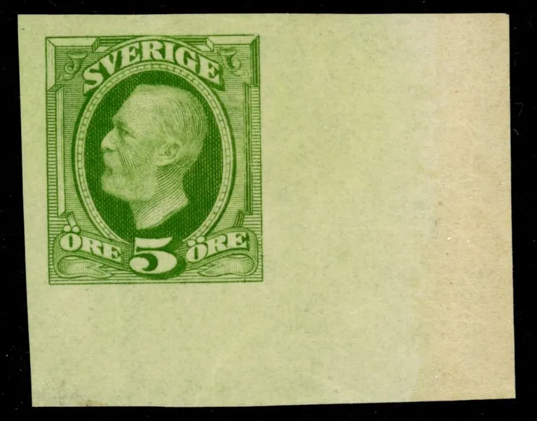 F52v1. Postfriskt, otandat ex med hörnmarginal.