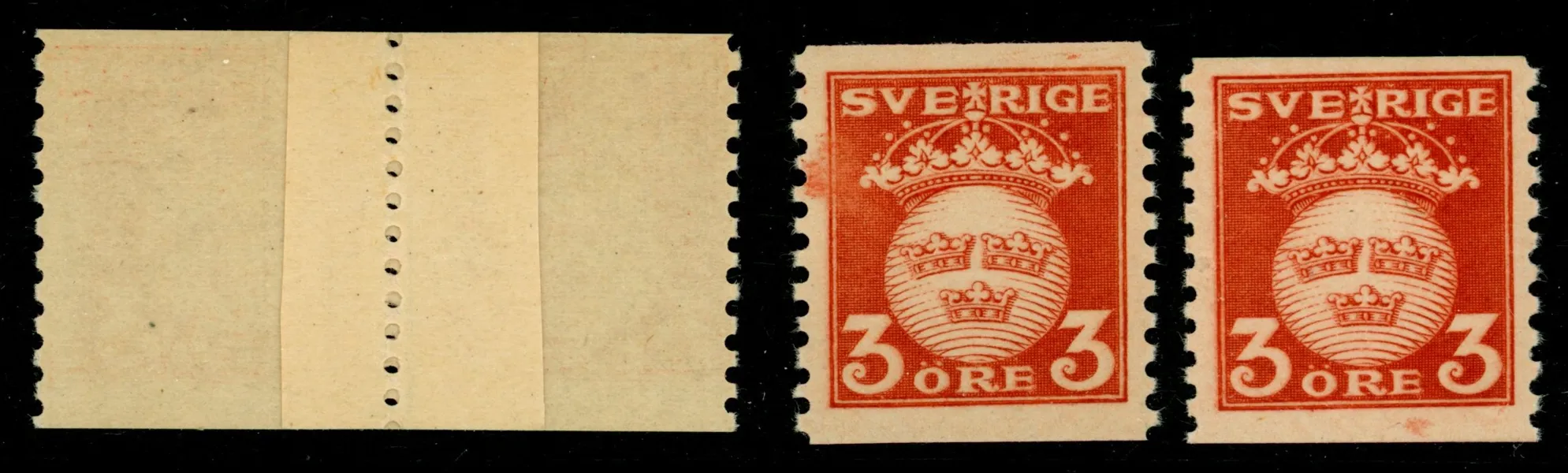 F139v. Lot med skarvat par och två ex med färgfläckar