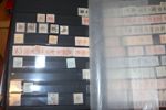 Två lagerböcker 1920-30-tal med dubbletter, även av bättre märken t.ex. mängder av mellanvalörer Kongress och Förening. Enstaka x/xx men mest stämplat. Mycket högt katalogvärde.