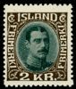 F156. 2 kr täta linjer i medaljongen, postfriskt ex. Ovanligt. F 9500 kr
