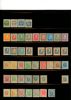 Mycket välfylld samling ostämplat 1873-1960 på 15 visirblad + 4 blad dubbletter.