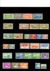 Mycket välfylld samling ostämplat 1873-1960 på 15 visirblad + 4 blad dubbletter.