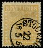 F4f. Fräsch 8-skilling med attest OBE. Sidvänd stpl STOCKHOLM 22.5.57.