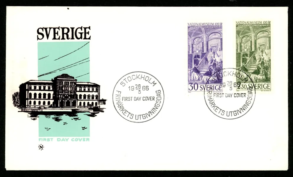 FDC 26.3.66 med vinjett enl bild