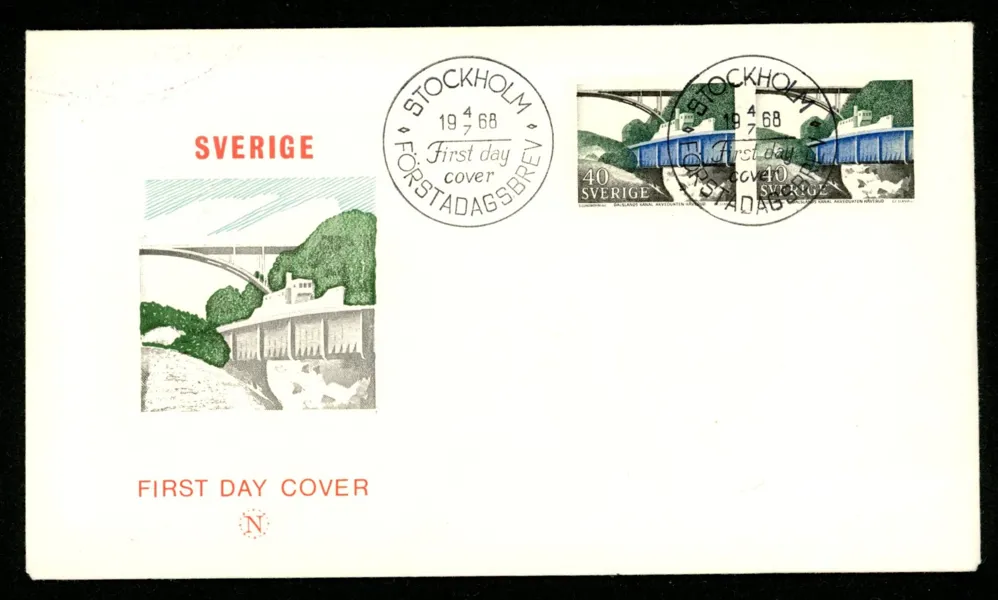 FDC 4.7.68 med vinjett enl bild