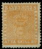 F4. Ostämplat original av 8 sk bco, som alltid utan gummi. Kht. F 50000 kr