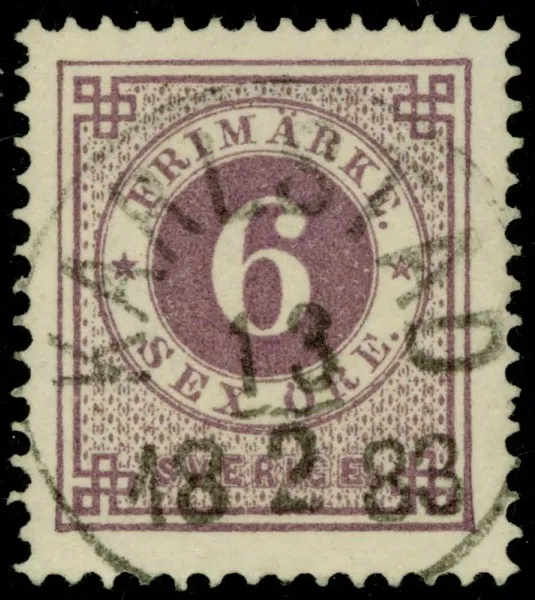 F31. KARLSTAD 13.2.1883. Prakt-lyxexemplar!
