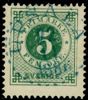 F30. UPSALA 22.11.1886 (blå). Trevligt ex.