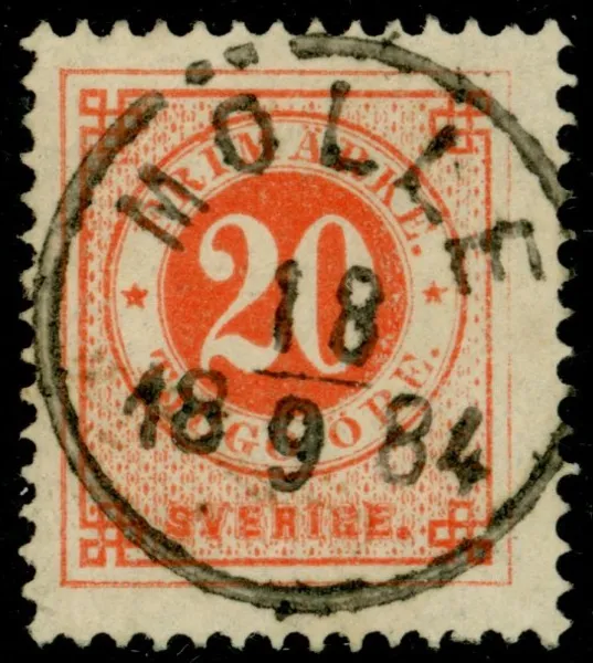 F33. MÖLLE 18.9.1884. Vackert och fräscht.