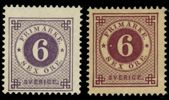 F44a+c. Lot två postfriska ex i olika nyans. F 1200 kr