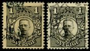 F77vm9. Två ex med varianten "delar av två omvända vm kronor horisontellt". F 800 kr x2