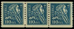 F154a. Postfriskt 3-strip på agry-ppr. F 5700 kr