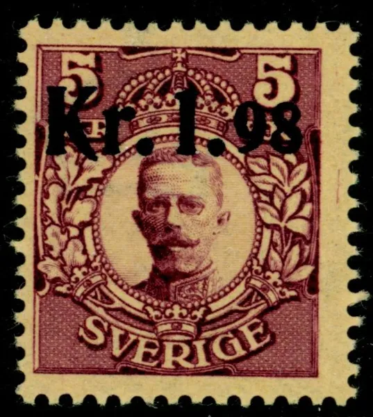 F97v2. Ostämplat ex med förskjutet påtryck.