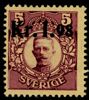 F97v2. Ostämplat ex med förskjutet påtryck.