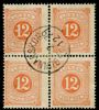 L5. Vackert 4-block stämplat GUNNARSKOG 2.12.1879