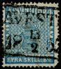F2. AVEST(A) 13.2.1857. Felande hörntand, men lyxstämplat med 4-kantstämpel.