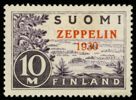 F165. Zeppelin, ostämplat ex. F 1000 kr