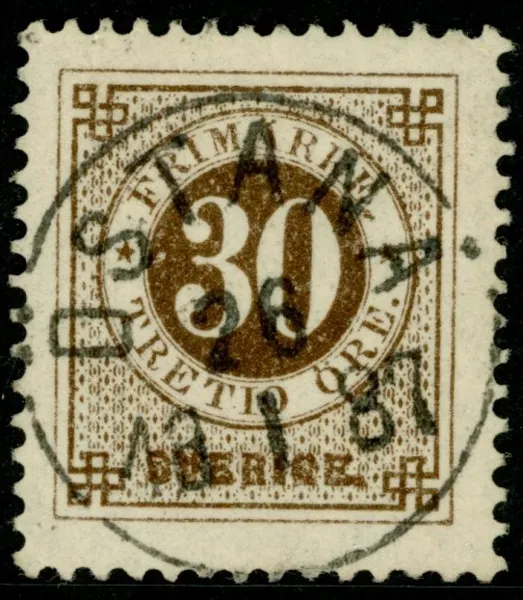 F35j. ÖSTANÅ 26.1.1887, Lyxexemplar sign O.P.