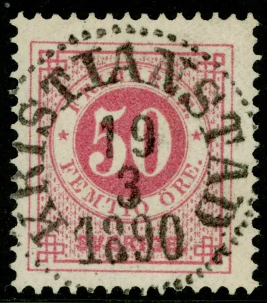 F48. KRISTIANSTAD 19.3.1890. Praktexemplar!