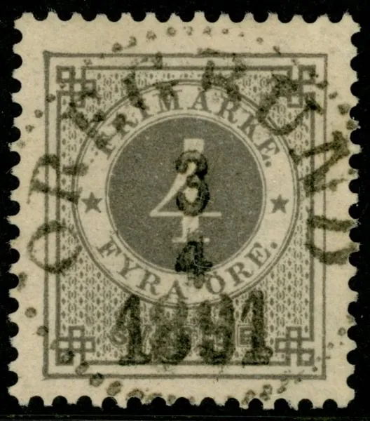 F42. ÖREGRUND 3.4.1891. Lyxexemplar!